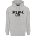 New York City as Worn by John Lennon Mens 80% Cotton Hoodie Sports Grey