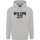 New York City as Worn by John Lennon Mens 80% Cotton Hoodie Sports Grey