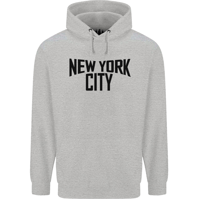 New York City as Worn by John Lennon Mens 80% Cotton Hoodie Sports Grey