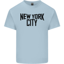 New York City as Worn by John Lennon Mens Cotton T-Shirt Tee Top Light Blue