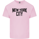 New York City as Worn by John Lennon Mens Cotton T-Shirt Tee Top Light Pink
