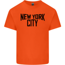 New York City as Worn by John Lennon Mens Cotton T-Shirt Tee Top Orange