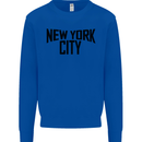 New York City as Worn by John Lennon Mens Sweatshirt Jumper Royal Blue