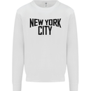 New York City as Worn by John Lennon Mens Sweatshirt Jumper White