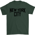 New York City as Worn by John Lennon Mens T-Shirt Cotton Gildan Forest Green