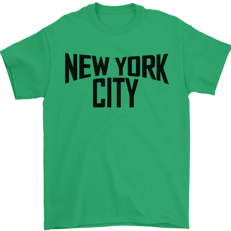 New York City as Worn by John Lennon Mens T-Shirt Cotton Gildan Irish Green