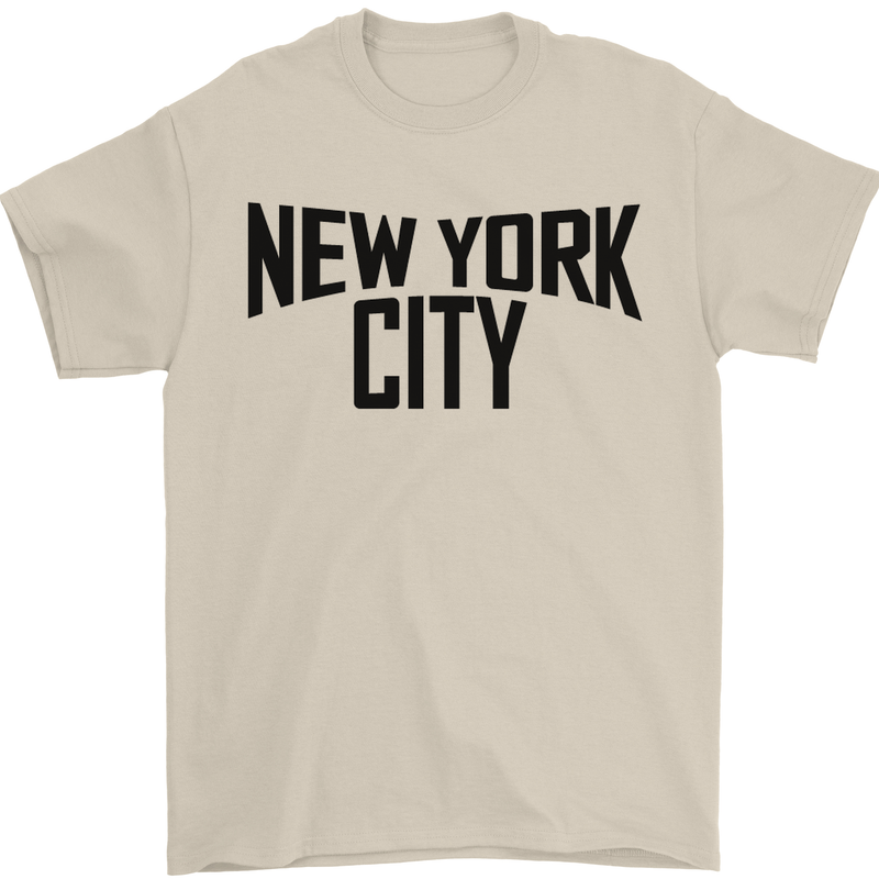 New York City as Worn by John Lennon Mens T-Shirt Cotton Gildan Sand