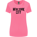 New York City as Worn by John Lennon Womens Wider Cut T-Shirt Azalea