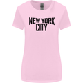 New York City as Worn by John Lennon Womens Wider Cut T-Shirt Light Pink