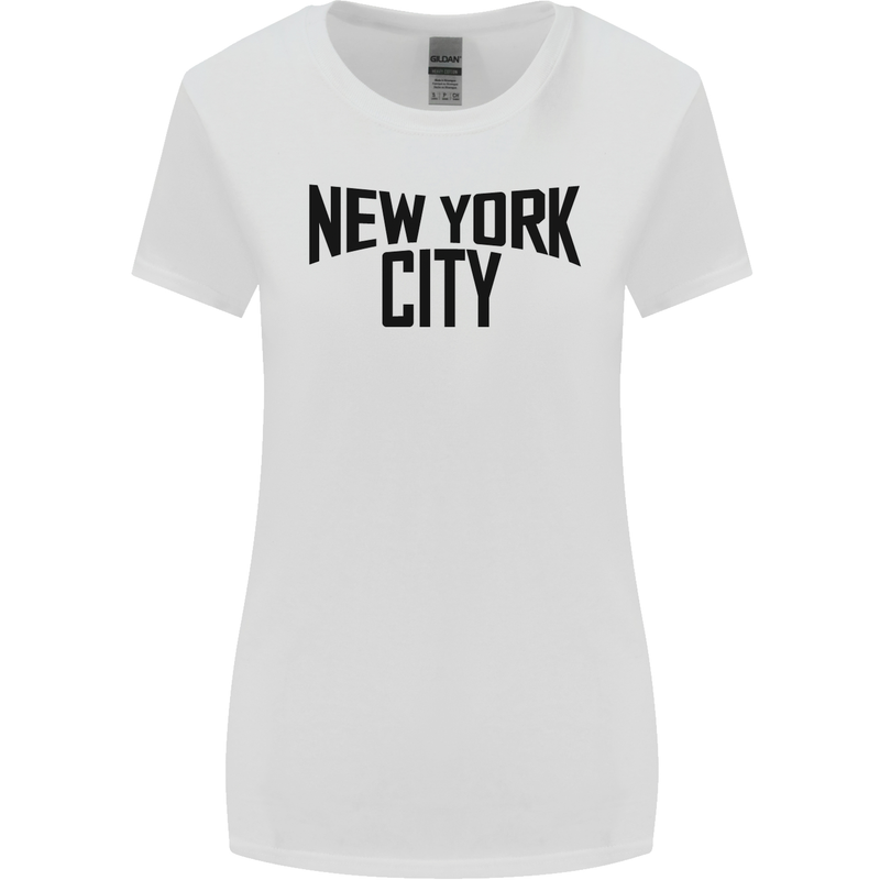 New York City as Worn by John Lennon Womens Wider Cut T-Shirt White