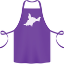 Newborn Baby Christening New Birth Mum Dad Cotton Apron 100% Organic Purple