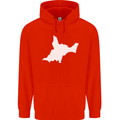 Newborn Baby Christening New Birth Mum Dad Mens 80% Cotton Hoodie Bright Red