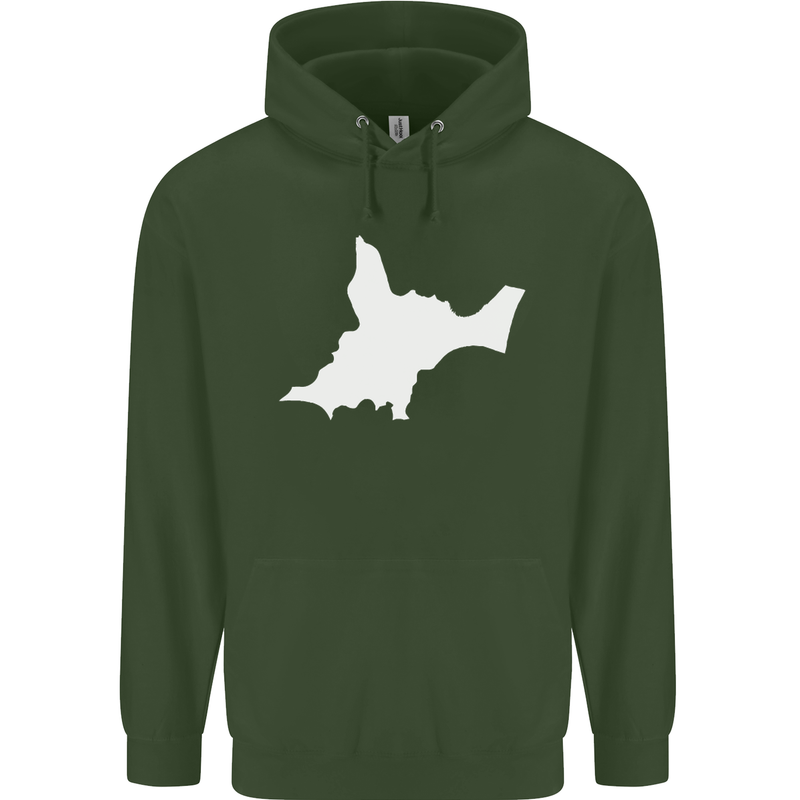 Newborn Baby Christening New Birth Mum Dad Mens 80% Cotton Hoodie Forest Green