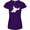 Newborn Baby Christening New Birth Mum Dad Womens Petite Cut T-Shirt Purple