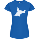 Newborn Baby Christening New Birth Mum Dad Womens Petite Cut T-Shirt Royal Blue