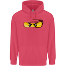 Ninja Eyes Childrens Kids Hoodie Heliconia