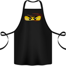 Ninja Eyes Cotton Apron 100% Organic Black