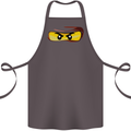 Ninja Eyes Cotton Apron 100% Organic Dark Grey