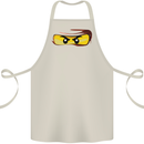 Ninja Eyes Cotton Apron 100% Organic Natural