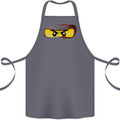 Ninja Eyes Cotton Apron 100% Organic Steel