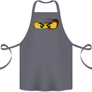 Ninja Eyes Cotton Apron 100% Organic Steel