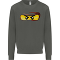 Ninja Eyes Kids Sweatshirt Jumper Storm Grey