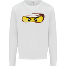 Ninja Eyes Kids Sweatshirt Jumper White
