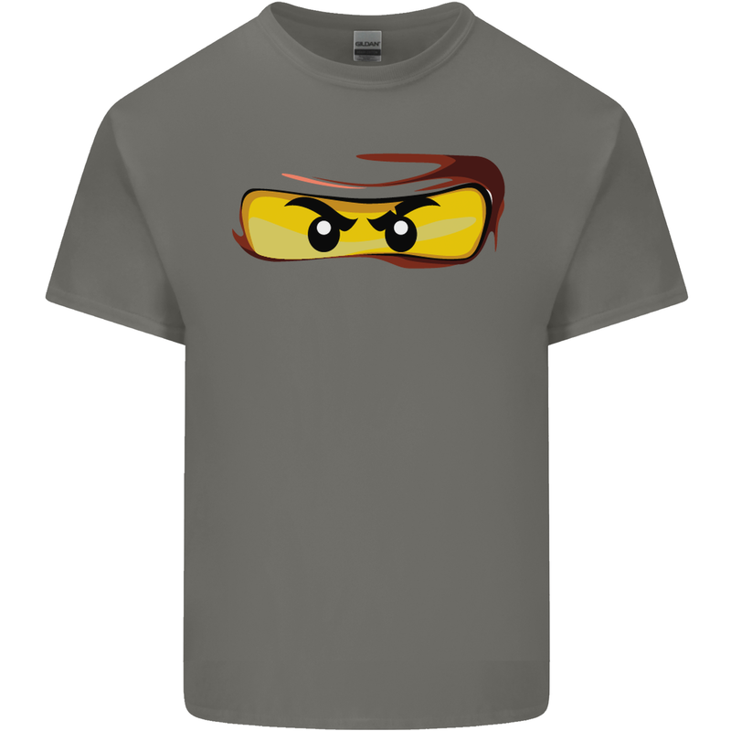 Ninja Eyes Kids T-Shirt Childrens Charcoal