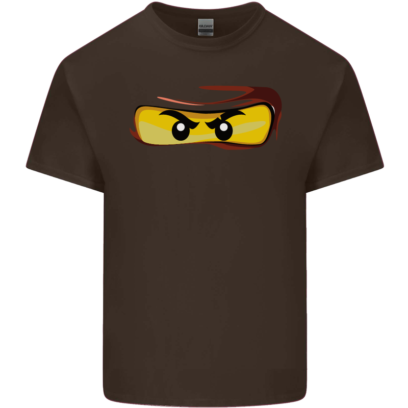 Ninja Eyes Kids T-Shirt Childrens Chocolate