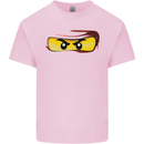 Ninja Eyes Kids T-Shirt Childrens Light Pink