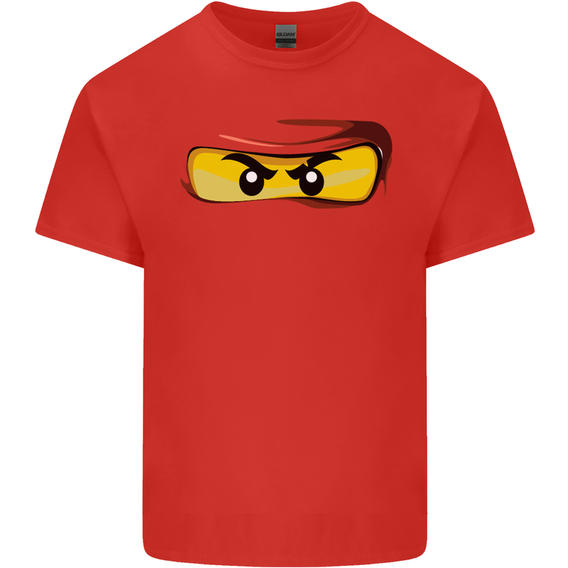 Ninja Eyes Kids T-Shirt Childrens Red