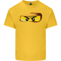 Ninja Eyes Kids T-Shirt Childrens Yellow