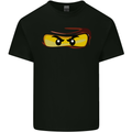 Ninja Eyes Mens Cotton T-Shirt Tee Top Black