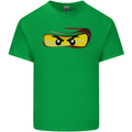 Ninja Eyes Mens Cotton T-Shirt Tee Top Irish Green