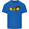 Ninja Eyes Mens Cotton T-Shirt Tee Top Royal Blue