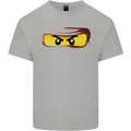 Ninja Eyes Mens Cotton T-Shirt Tee Top Sports Grey