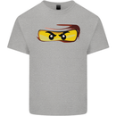 Ninja Eyes Mens Cotton T-Shirt Tee Top Sports Grey
