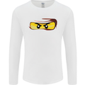 Ninja Eyes Mens Long Sleeve T-Shirt White