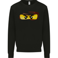 Ninja Eyes Mens Sweatshirt Jumper Black