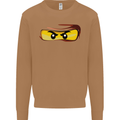 Ninja Eyes Mens Sweatshirt Jumper Caramel Latte