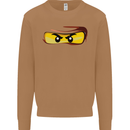 Ninja Eyes Mens Sweatshirt Jumper Caramel Latte
