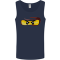 Ninja Eyes Mens Vest Tank Top Navy Blue