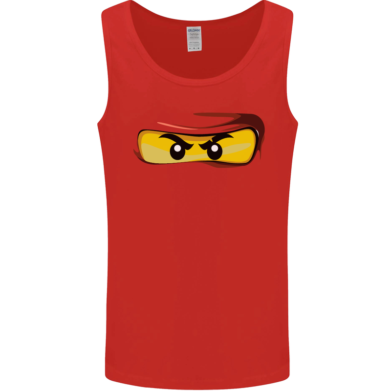 Ninja Eyes Mens Vest Tank Top Red