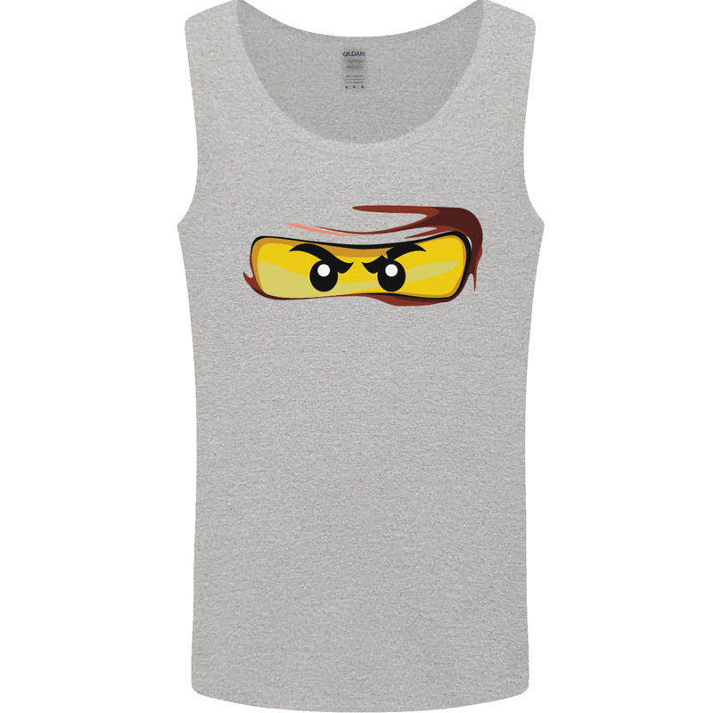 Ninja Eyes Mens Vest Tank Top Sports Grey