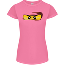 Ninja Eyes Womens Petite Cut T-Shirt Azalea