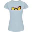 Ninja Eyes Womens Petite Cut T-Shirt Light Blue