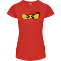 Ninja Eyes Womens Petite Cut T-Shirt Red