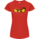 Ninja Eyes Womens Petite Cut T-Shirt Red