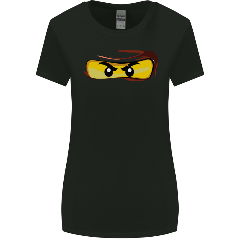 Ninja Eyes Womens Wider Cut T-Shirt Black