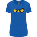 Ninja Eyes Womens Wider Cut T-Shirt Royal Blue